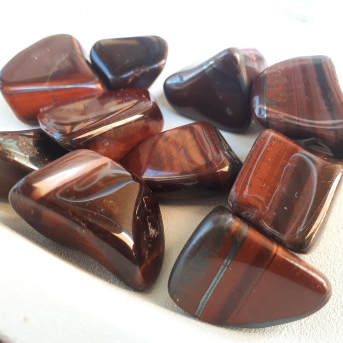 Tigerøye, rød- Tiger's eye -  Tromlet Medium 25-35 m image