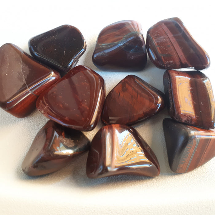 Tigerøye, rød- Tiger's eye -  Tromlet Medium 25-35 m image