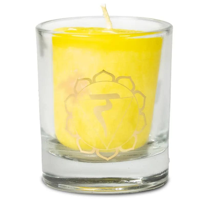 Scented votive candle 3rd chakra in giftbox image