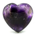 Ametyst (Phantom) hjerte lommestein/ worry stone 3cm  image