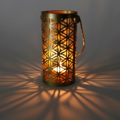 Antique Gold Flower of Life 16cms Atmospheric Lighting image