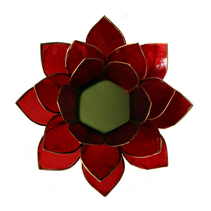 Lotus atmospheric light chakra 1 red gold trim image