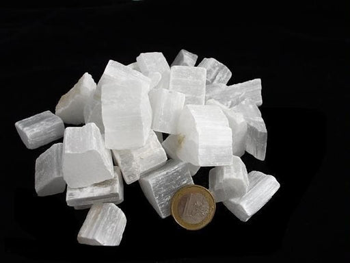 Selenitt-rå / Selenite chips M cut 500gram image