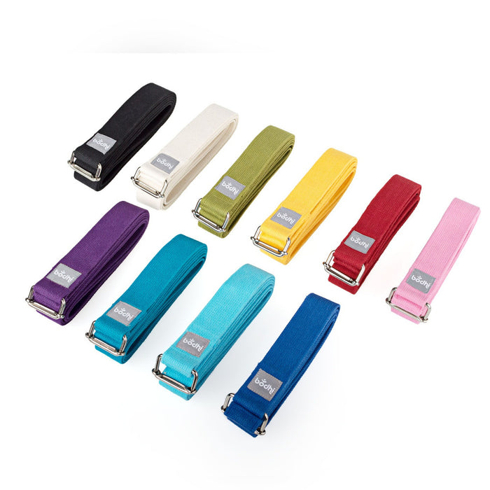 Yoga strap ASANA BELT with metal sliding