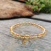 Citrin Armbånd /Citrine Bracelet for Financial Luck Round Beads  image