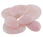 Rosenkvarts flat lommestein / Rose Quartz Worry Stone ca 30 - 35 image
