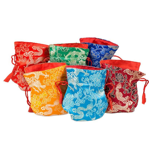 Pendel og Krystall pose/Purses brocade mixed colours  image