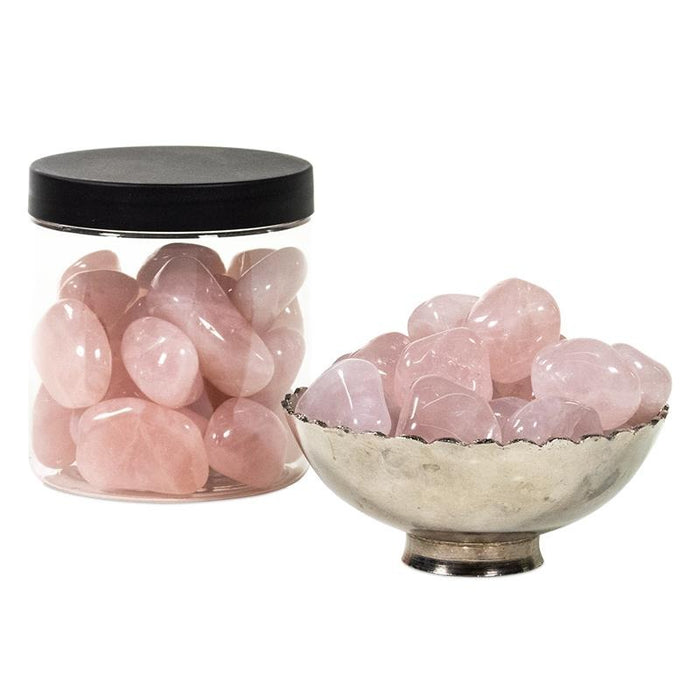 Rosenkvarts / Rose Quartz  Brazil Tromlet  XXL  AAA-kvalitet image