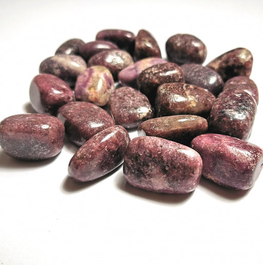 Lepidolitt / Lepidolite  Tromlet Stor  AAA-kvalitet image