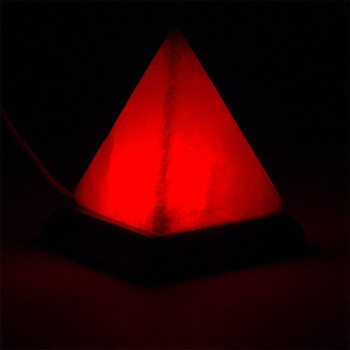 Mini Mood salt lamp pyramid USB LED image