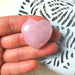 Rosenkvarts hjerte lommestein 30mm - Krystallhealing  image