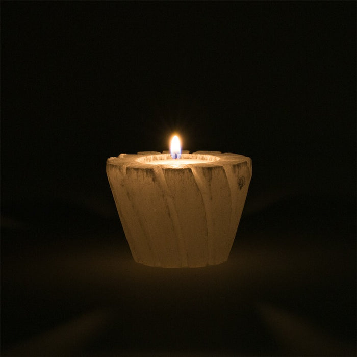 Lotus telys Selenitt/lighting Selenite Divine Lotus image