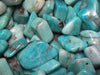 Amazonitt Zambia Tromlet Stor (L)  AAA-kvalitet  image