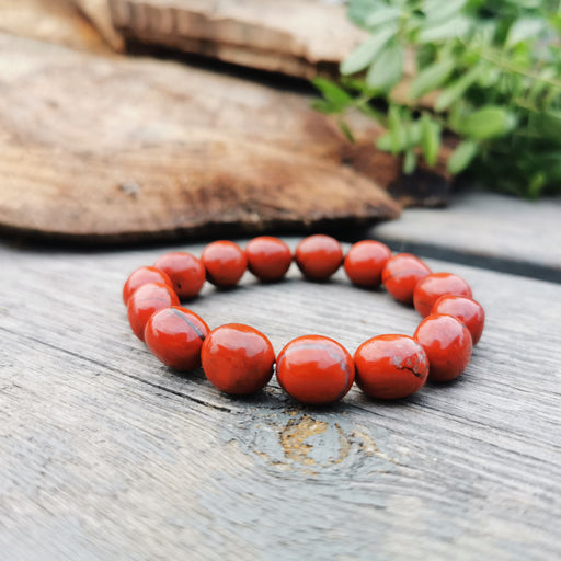 Rød Jaspis Armbånd image