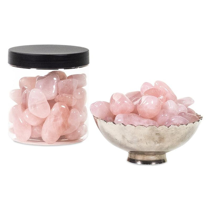 Rosenkvarts Rose Quartz Africa Tromlet Medium AAA-kvalitet image