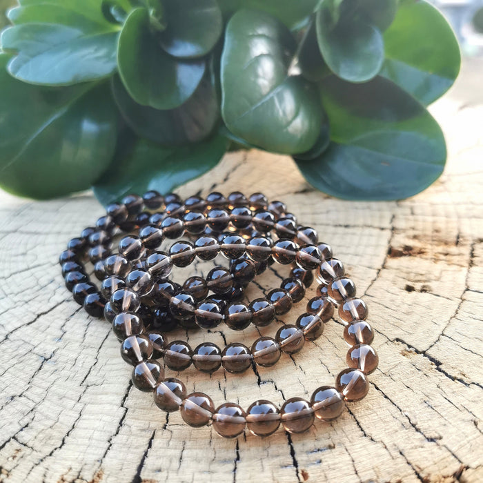 Røykkvarts / Smoky Quartz Armbånd 8 mm image