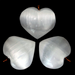 Selenite hjerte anheng  25-30 mm  image