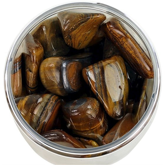 Tigerøye / Tiger Eye ,  Tromlet L  Stor AA-kvalitet image