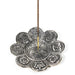 Incence burner 8 auspicious signs silver   image