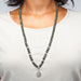 Mala Armbånd / Mala long bracelet, green serpentine  image