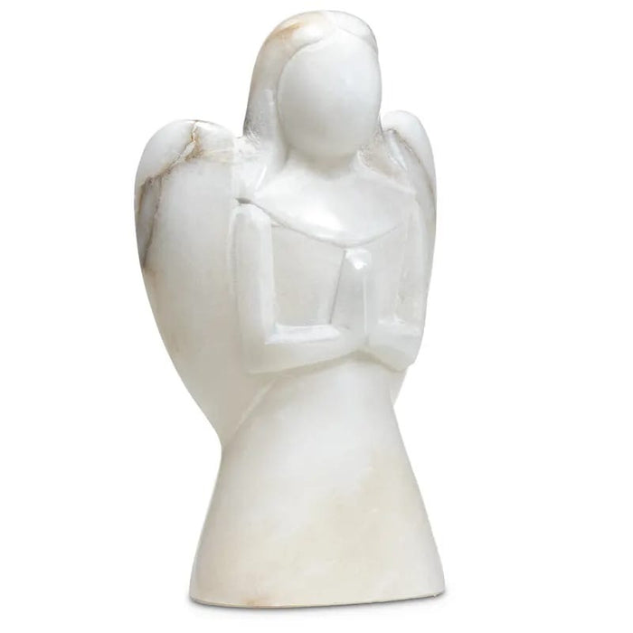 Engel Hvit / Angel statuette soapstone white image