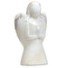 Engel Hvit / Angel statuette soapstone white image