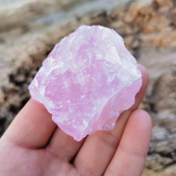 Rosenkvarts rå /Rose Quartz rough 35-60 mm AAA Kvalitet  image