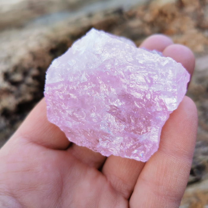 Rosenkvarts rå /Rose Quartz rough 35-60 mm AAA Kvalitet  image