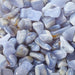 Kalsedon, blå/ Chalcedony Blue Tromlet Stor  image