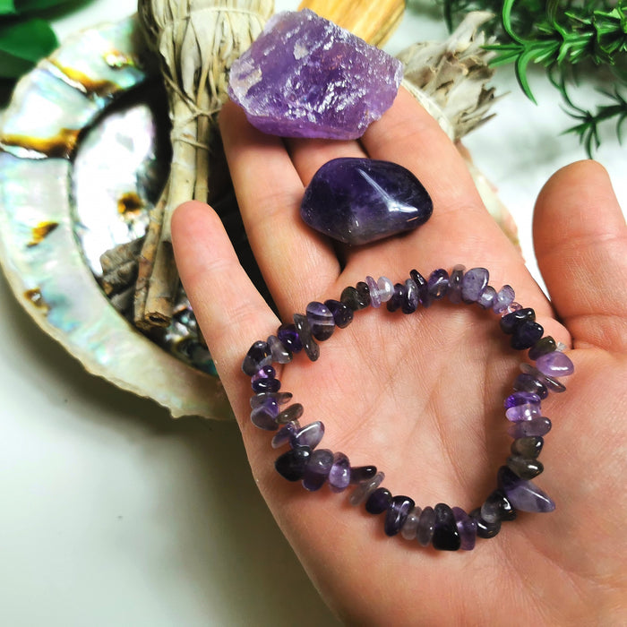 Hvit Salvie | Ametyst| Palo Santo Sett/Crystal Smudge Kit 7 pcs image