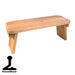 Meditation bench - red oak fixed legs image