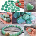 Grønn Aventurine Orgonitt Lommestein / Worry Stone 3 -4cm  image