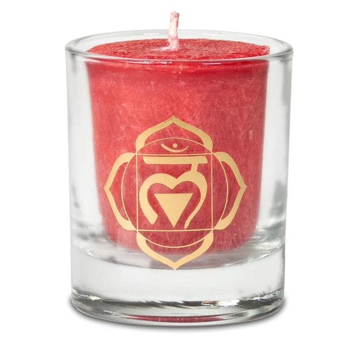 Scented votive candle 1st chakra in giftbox image