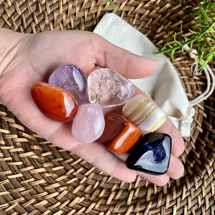 Chakra steiner sett XL og gavepose  image