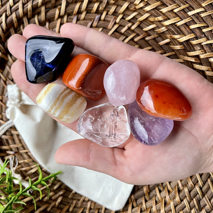Chakra steiner sett XL og gavepose  image