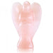 Engel i Rosenkvarts stående|Angel Rose quartz - 4 cm  image