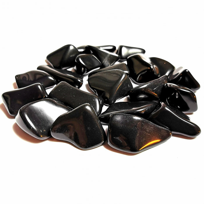 Kalsedon /Chalcedony  Sort Tromlet Stor AAA kvalitet   image