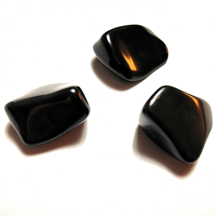 Kalsedon /Chalcedony  Sort Tromlet Stor AAA kvalitet   image